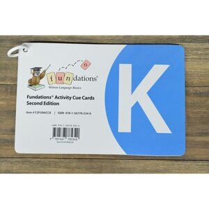 Fundations Cue Cards Level K 2nsd Edition Activity F2FUNACCK